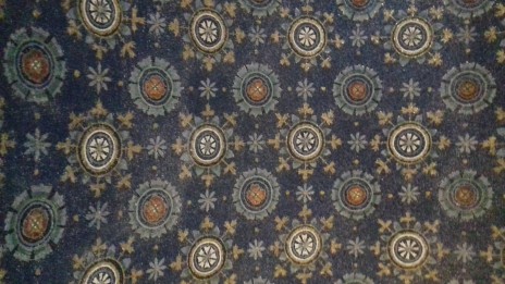 Ceiling in Mausoleum of Galla Placidia next to the Church of Santa Croce, inspiration of Cole Porter's "Night and Day"